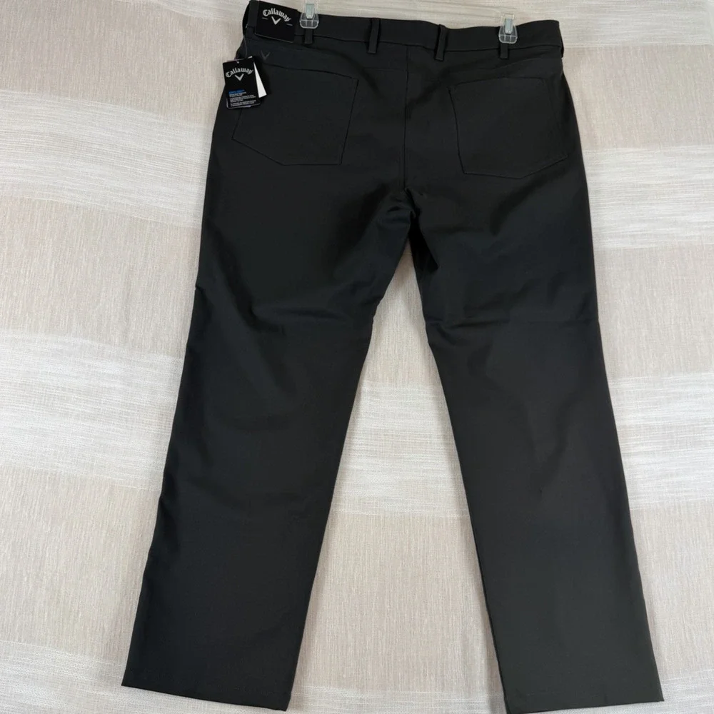 Callaway Performance‎ Opti Dri Men's Golf Pants Sz 40x30 Dark Gray Stretch Chino